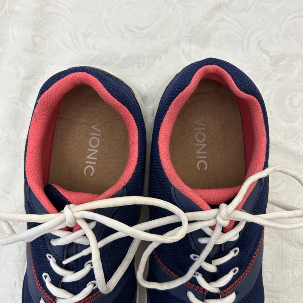 Vionics Action Kona Sneakers sz 8W Blue with Pink accents - Picture 6 of 9